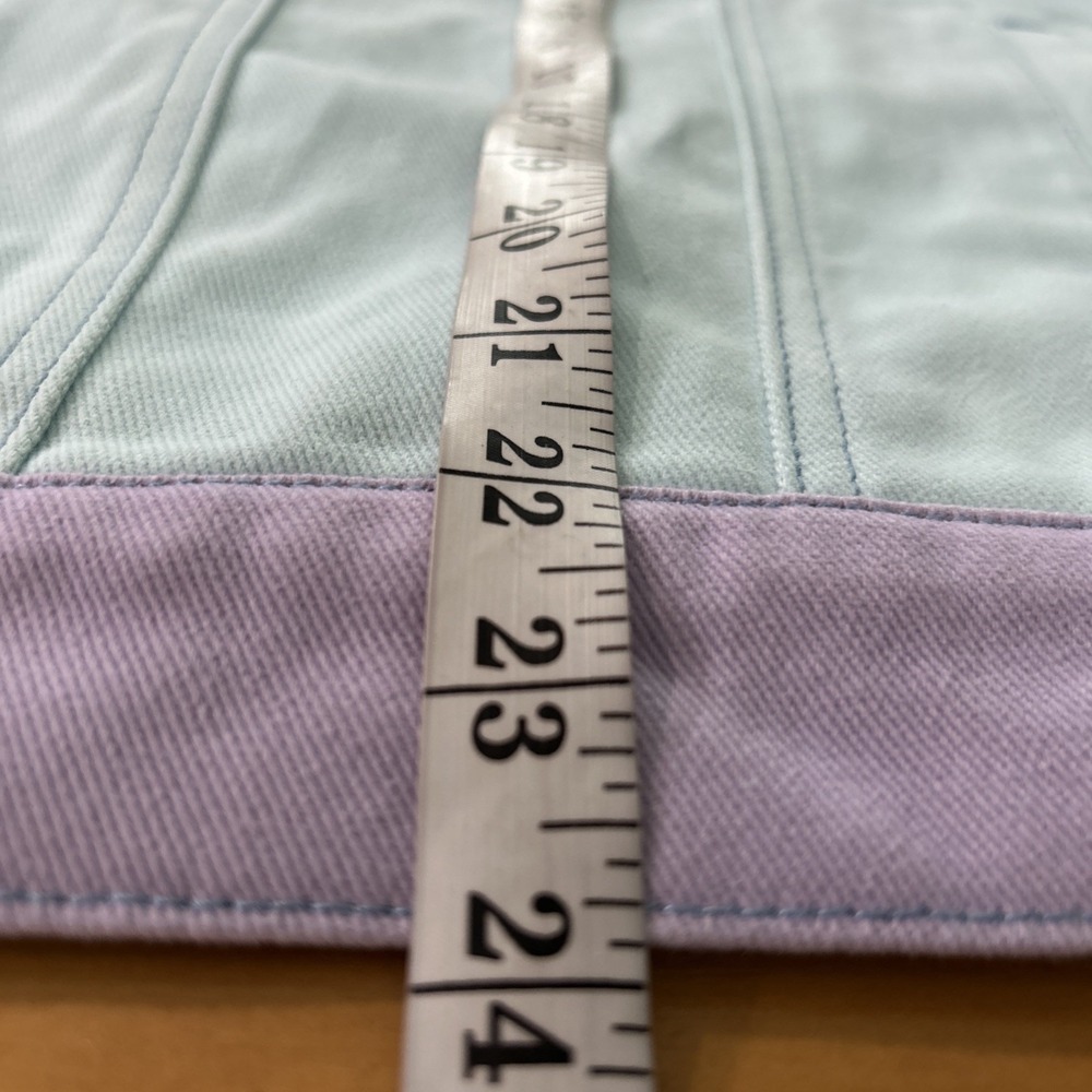 Disney Parks Hello Universe Stitch Button Up Denim Jacket Adult 1X Pastel NWT - Picture 8 of 9